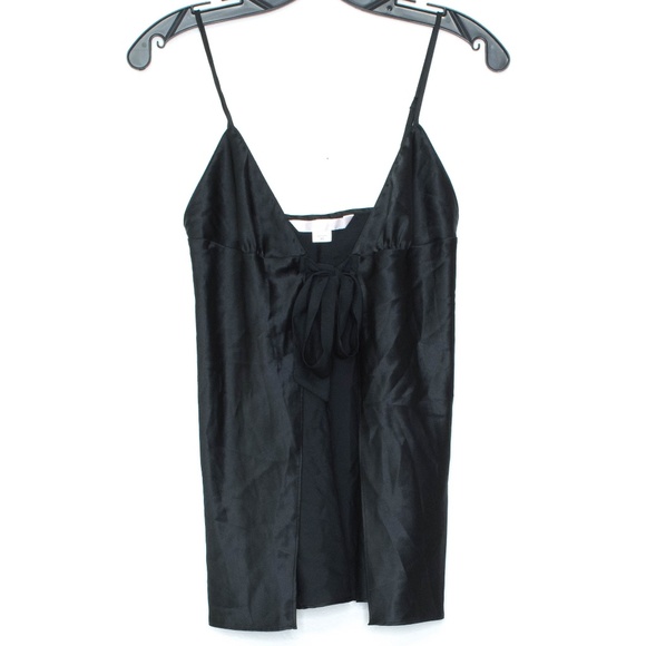 Victoria's Secret Other - Victorias Secret Babydoll Open Tie Black XS B1
